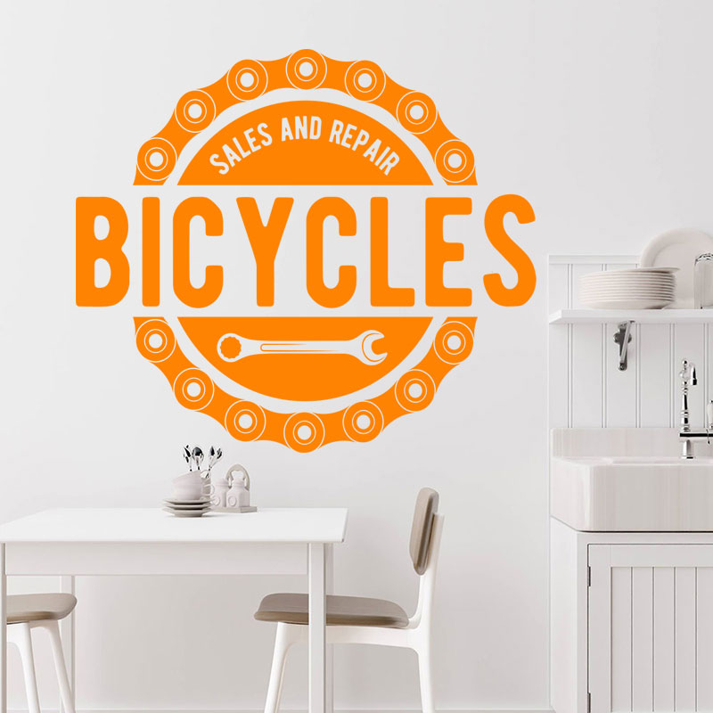 mountain biking adventure wall sticker