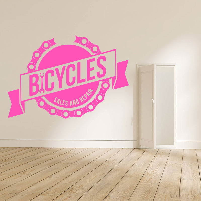trail cycle sport decal wall sticker