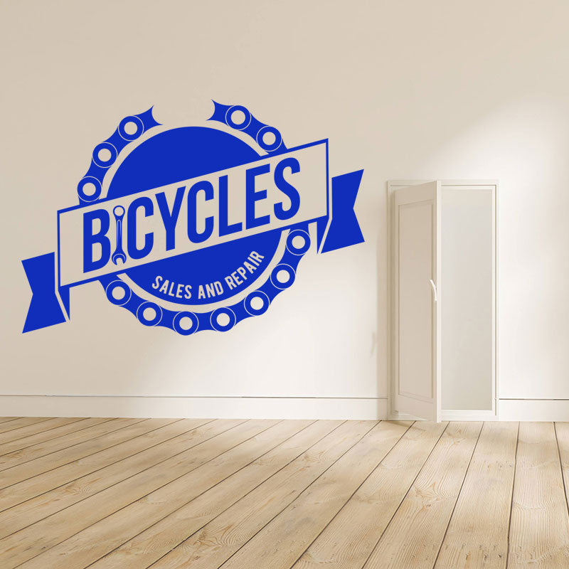 trail cycle sport decal wall sticker