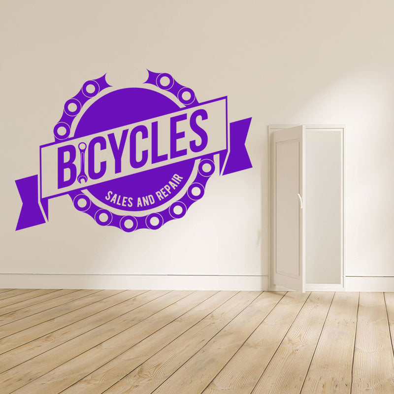 trail cycle sport decal wall sticker