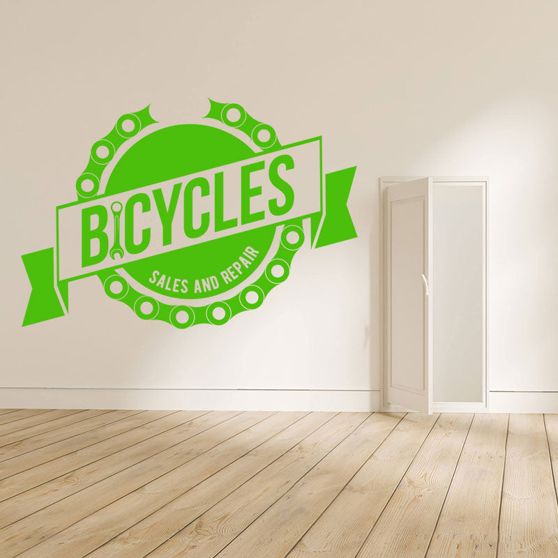 trail cycle sport decal wall sticker