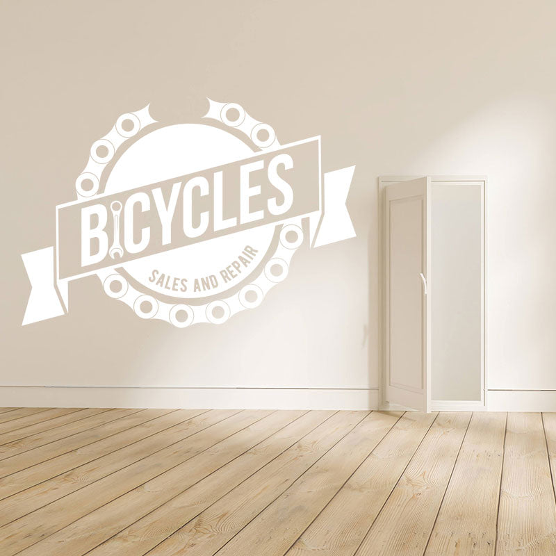 trail cycle sport decal wall sticker
