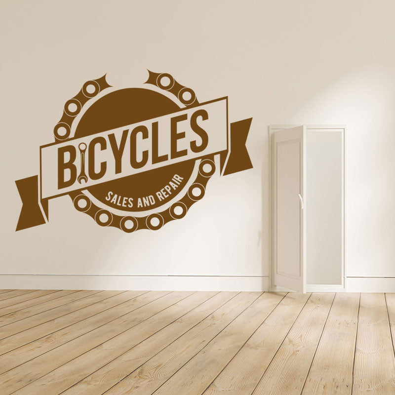 trail cycle sport decal wall sticker