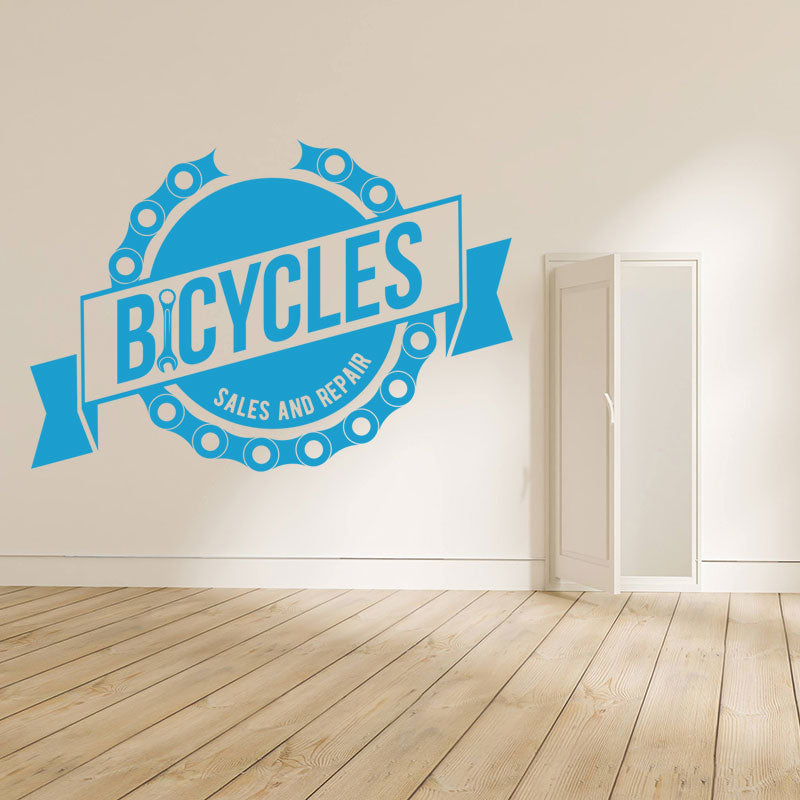 trail cycle sport decal wall sticker