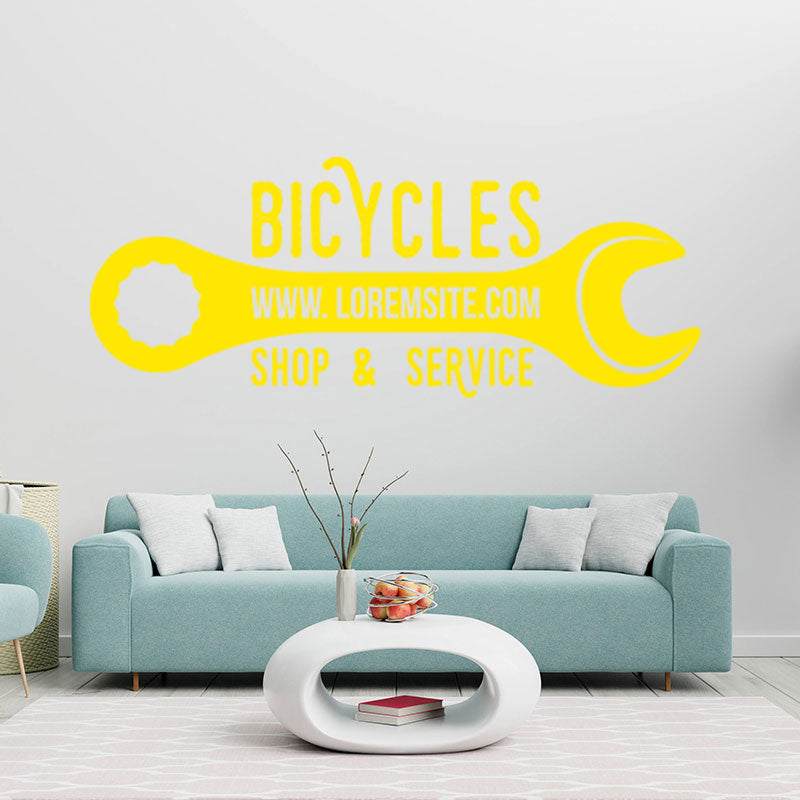 downhill mountain biking wall sticker