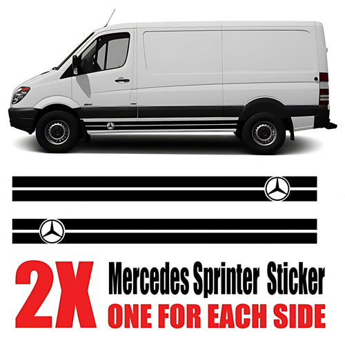 Mercedes Sprinter Bold Side Stripe Kit – Thick Line Graphics Decal