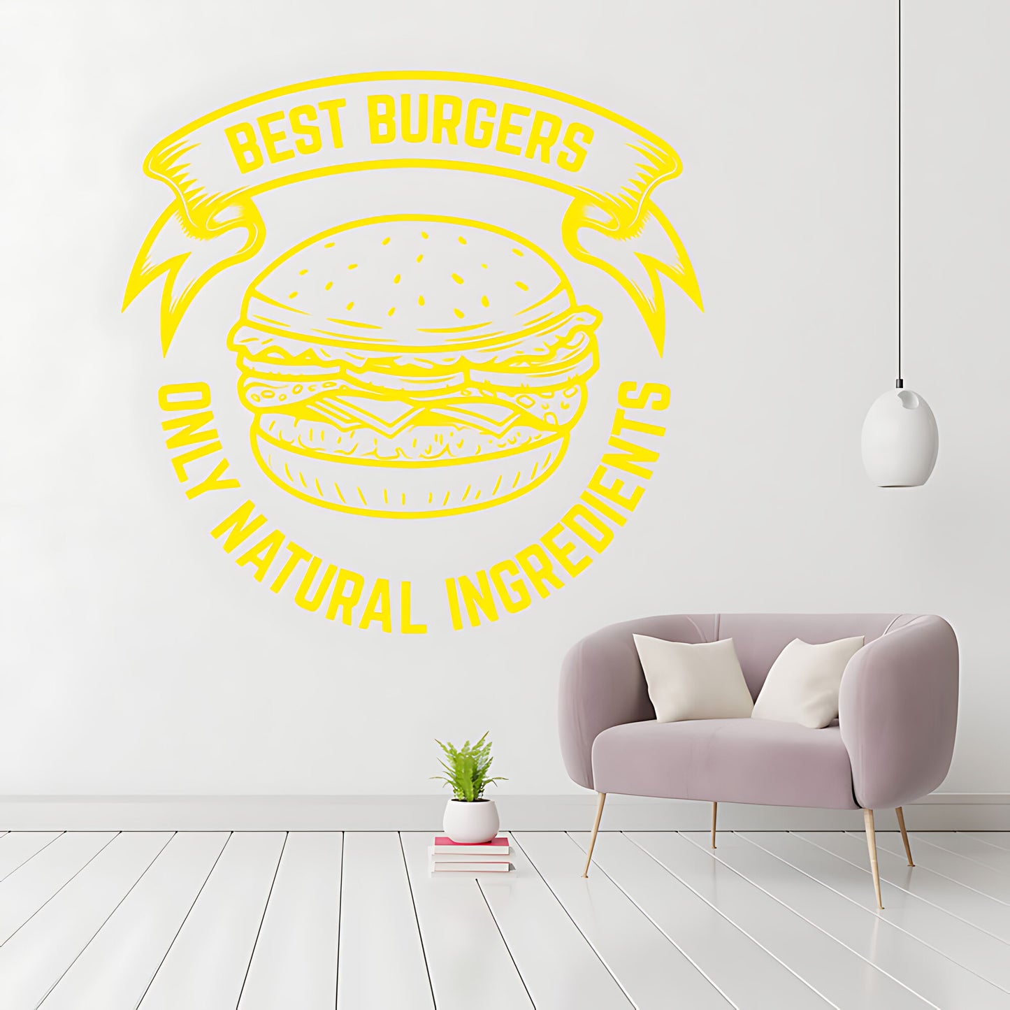 Burger Bar Wall Sticker – Cafe & Restaurant Takeaway Decal