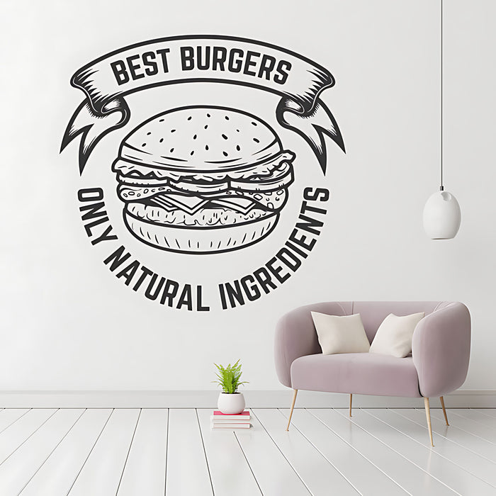 Burger Bar Wall Sticker – Cafe & Restaurant Takeaway Decal