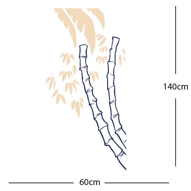bamboo tree wall sticker