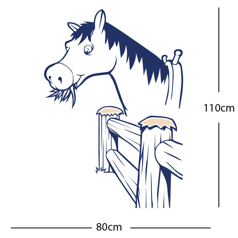 horse and gate wall sticker