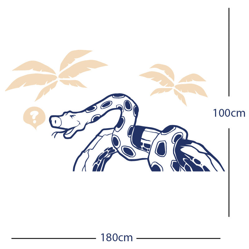 jungle snake wall sticker