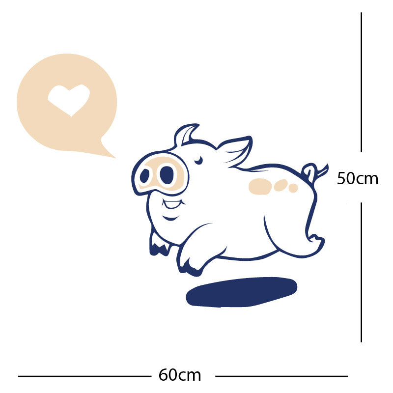 farmyard pig wall sticker