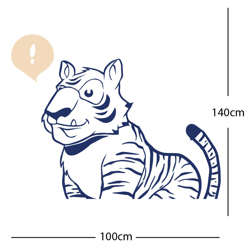 jungle tiger wall sticker