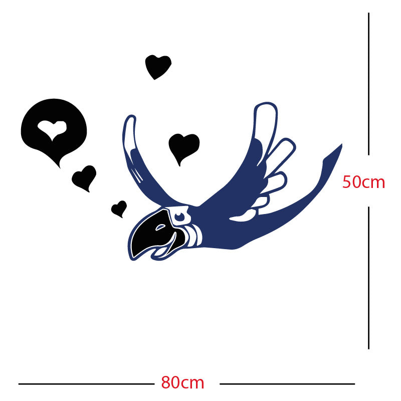 parrot pirate theme wall sticker