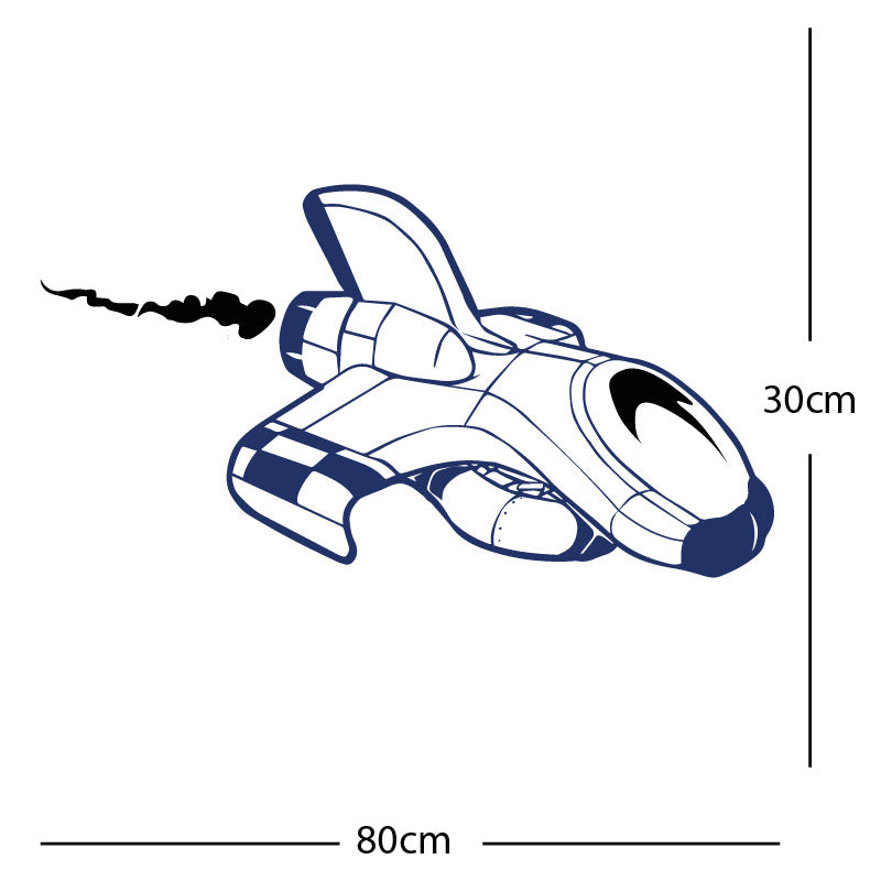 space ship kids space themed rocket wall sticker