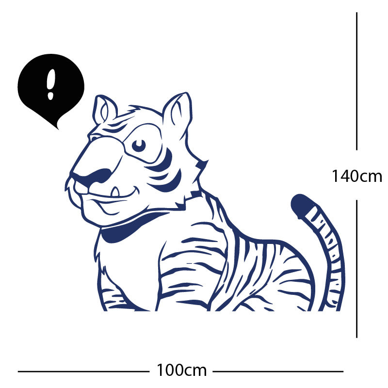 jungle tiger wall sticker