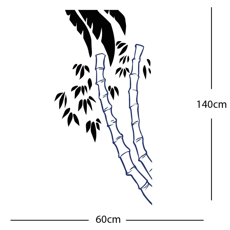 bamboo tree wall sticker