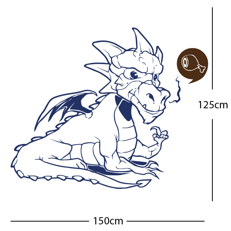 large dragon wall sticker