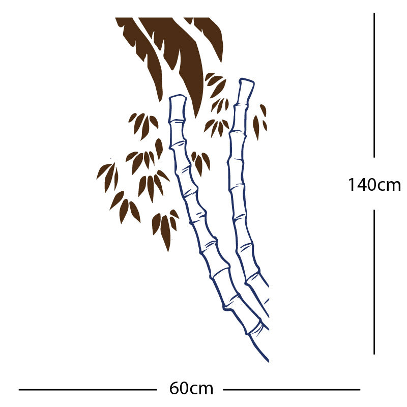 bamboo tree wall sticker