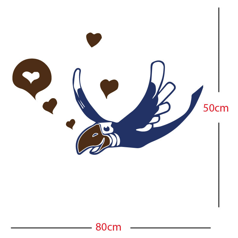 parrot pirate theme wall sticker