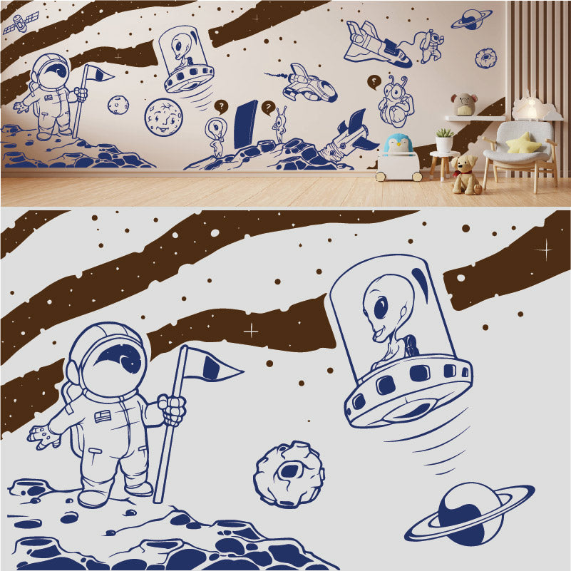 in space complete wall mural wall sticker