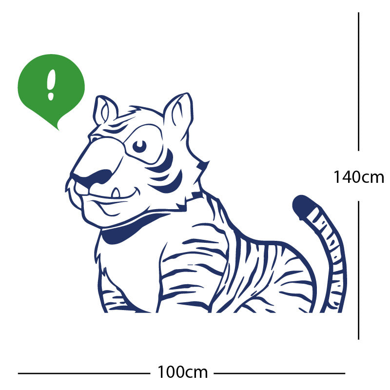 jungle tiger wall sticker