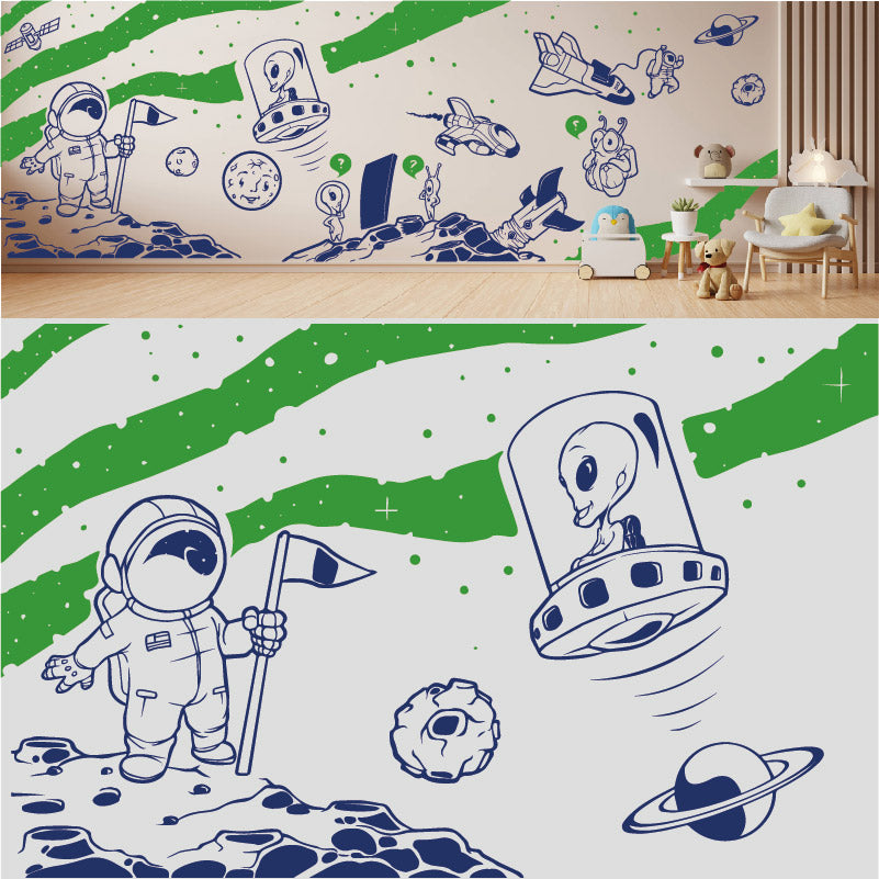in space complete wall mural wall sticker
