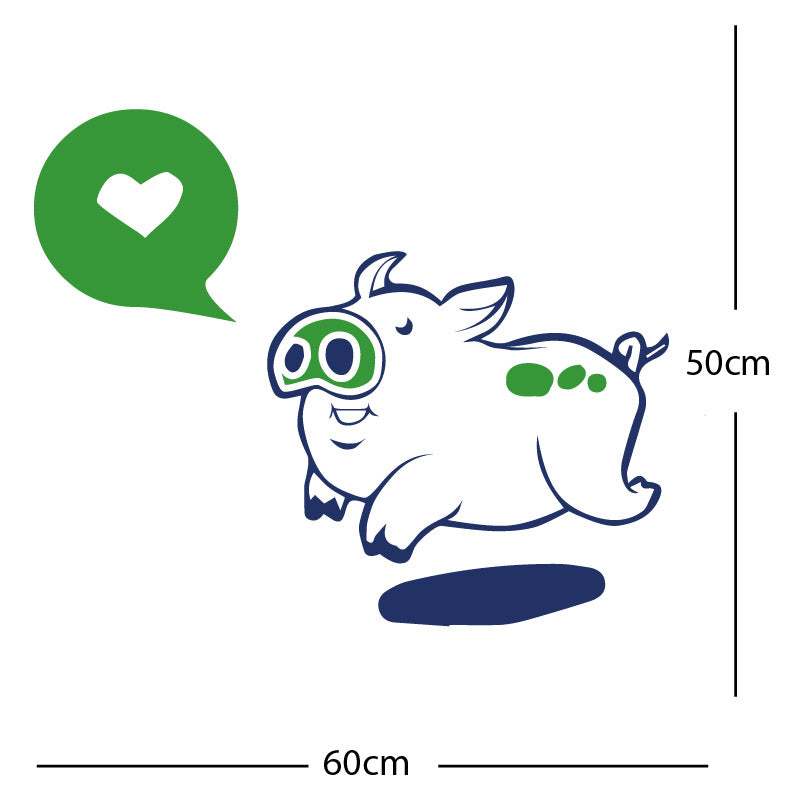 farmyard pig wall sticker