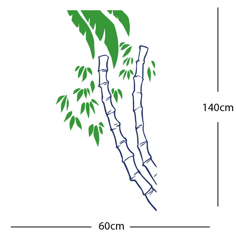 bamboo tree wall sticker