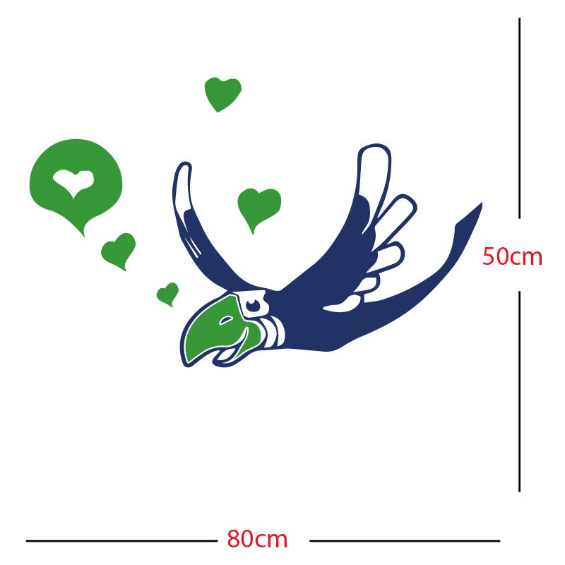 parrot pirate theme wall sticker