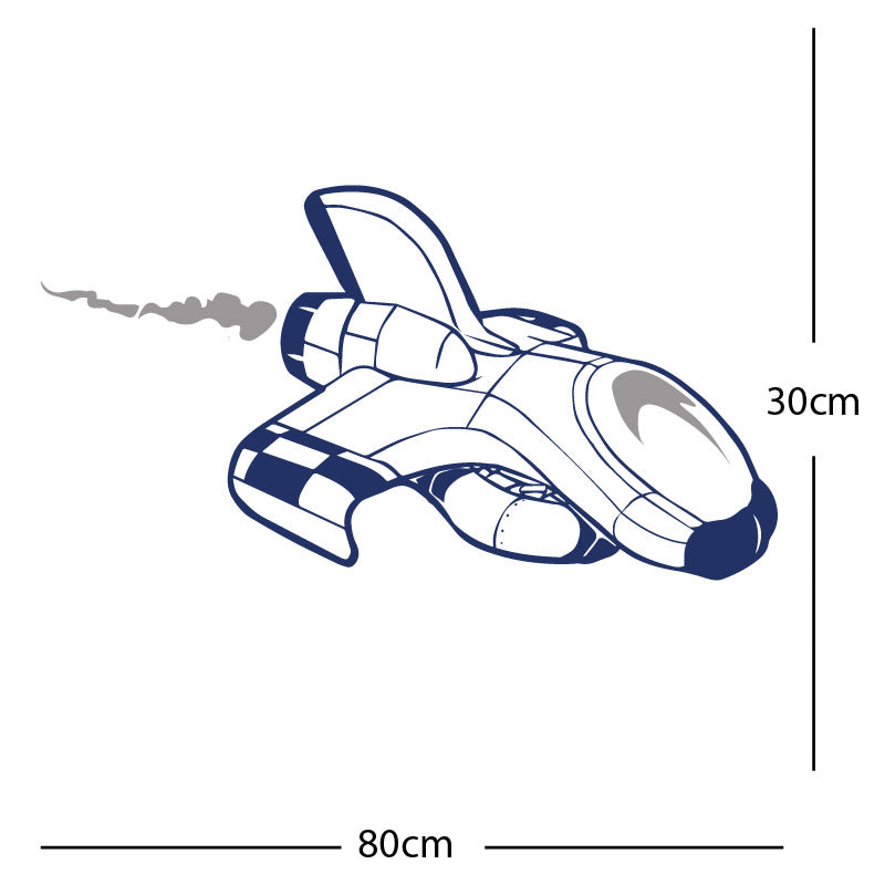 meteor asteroid wall sticker