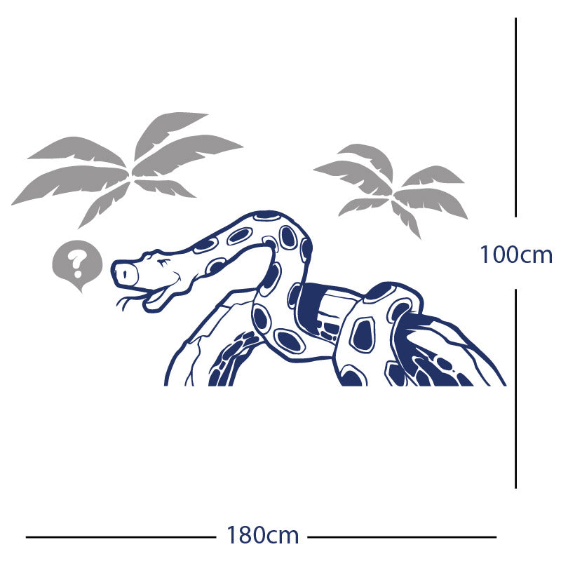 jungle snake wall sticker