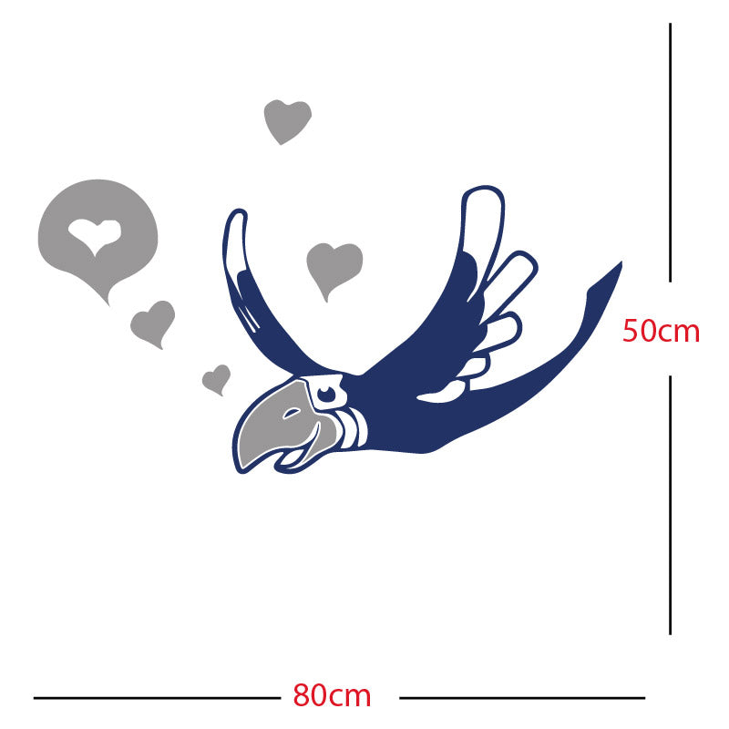 parrot pirate theme wall sticker