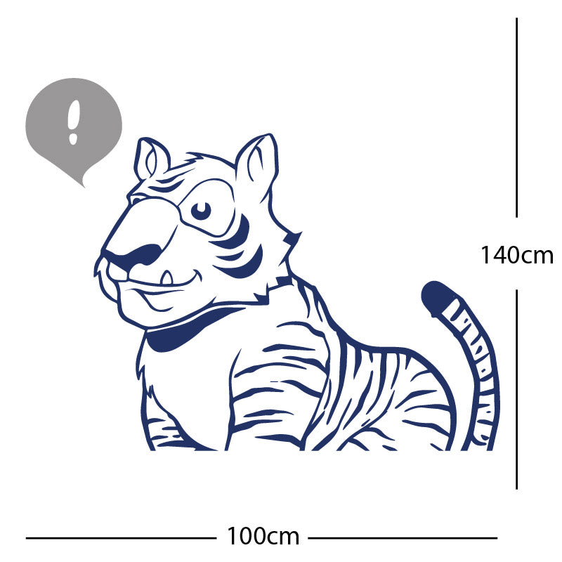 jungle tiger wall sticker