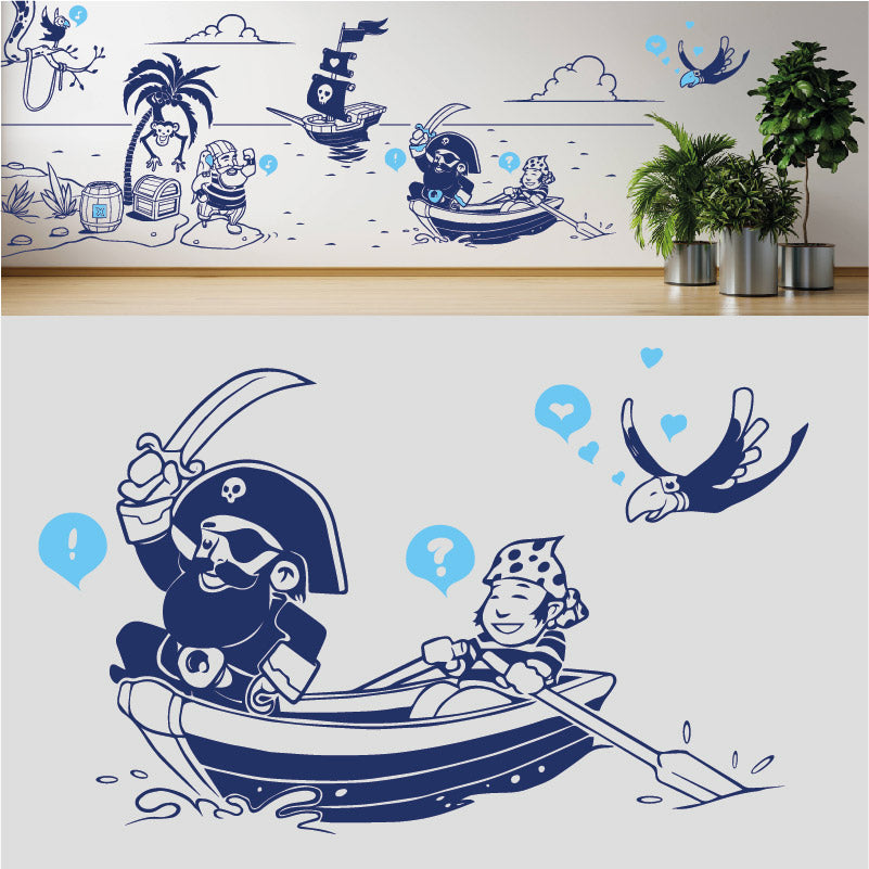 a pirates life complete wall mural