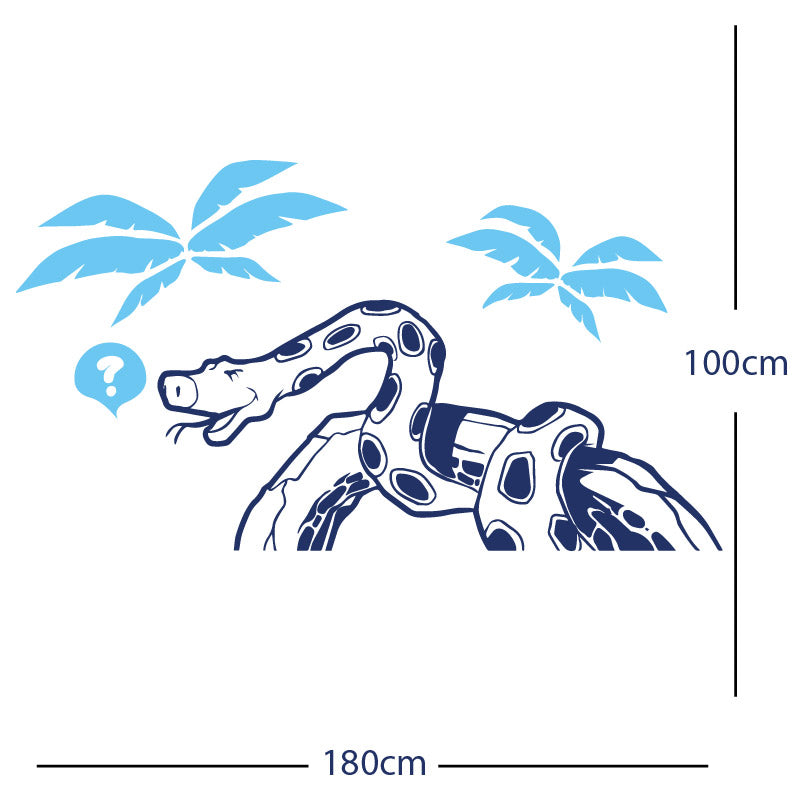 jungle snake wall sticker