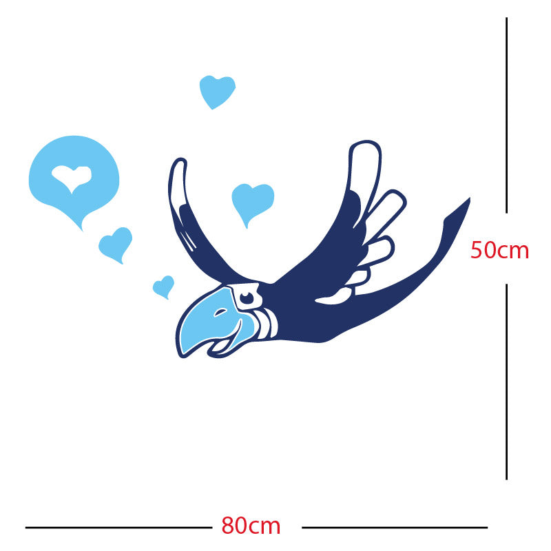 parrot pirate theme wall sticker