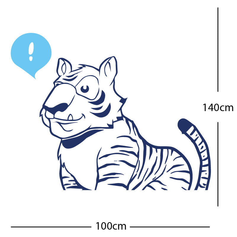 jungle tiger wall sticker