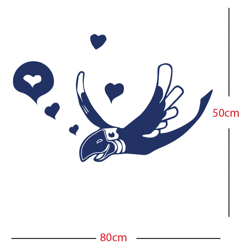 parrot pirate theme wall sticker