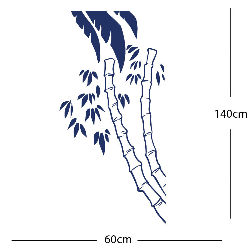 bamboo tree wall sticker