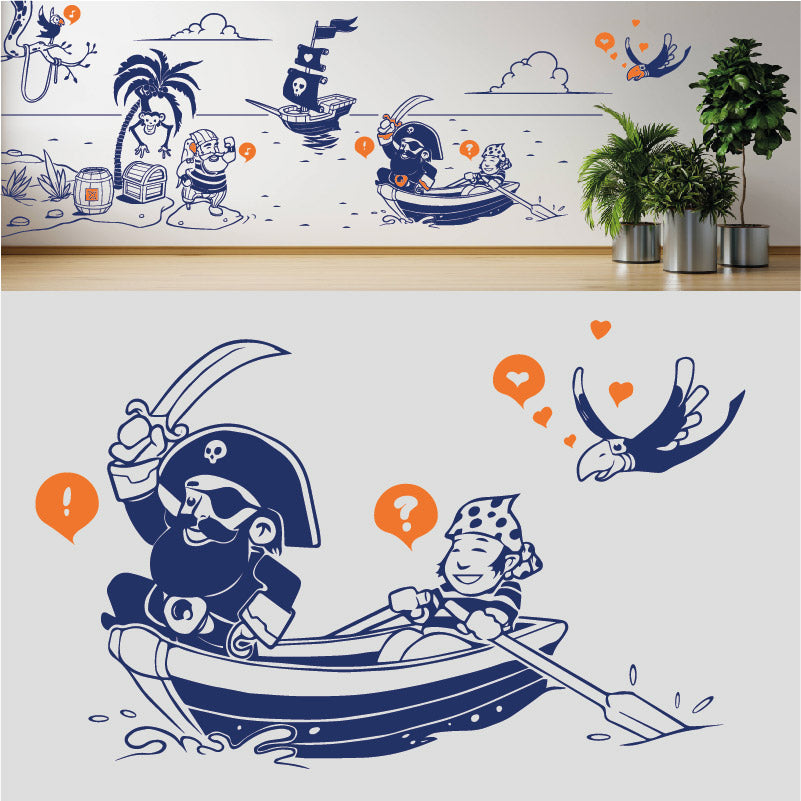 a pirates life complete wall mural