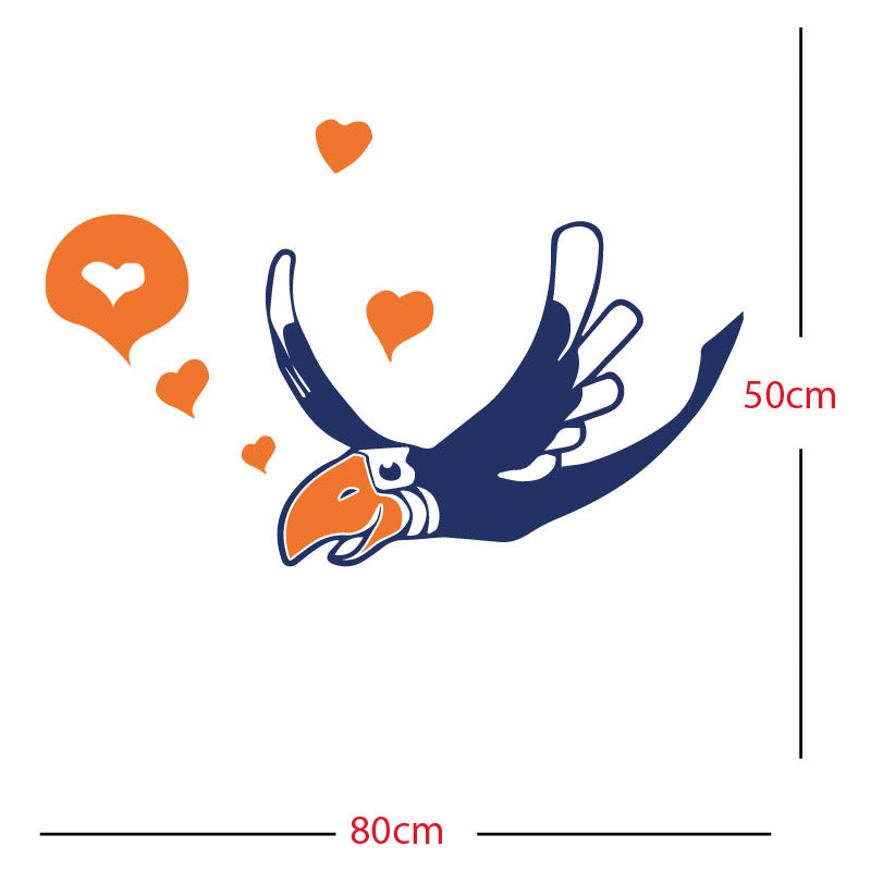 parrot pirate theme wall sticker