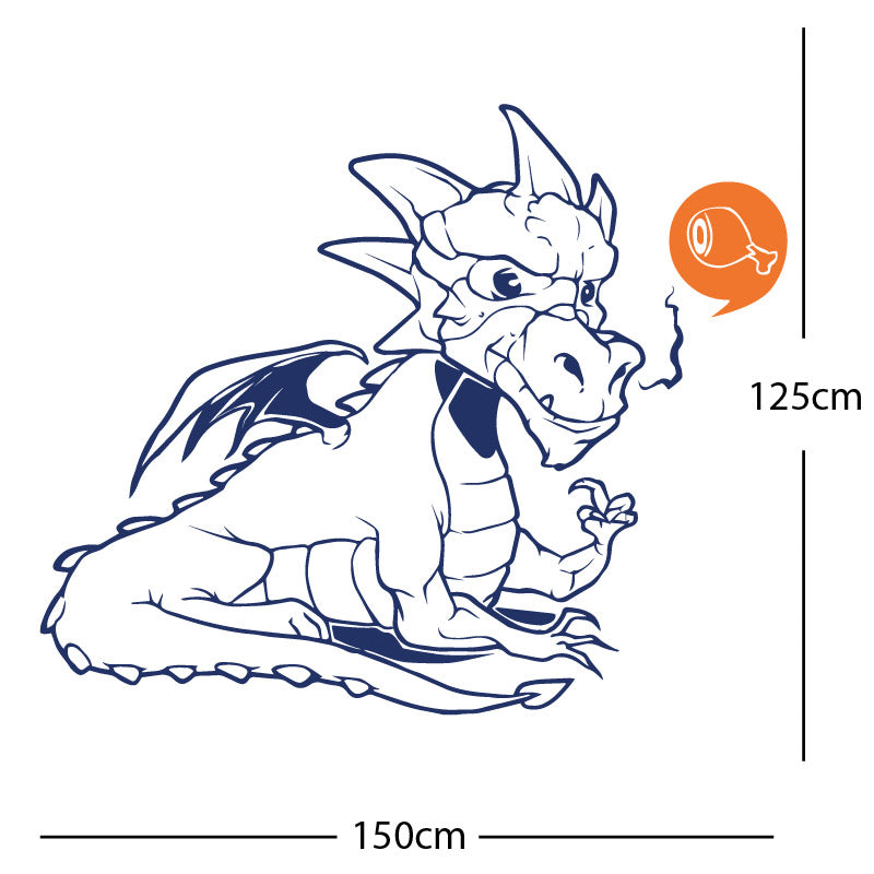 large dragon wall sticker