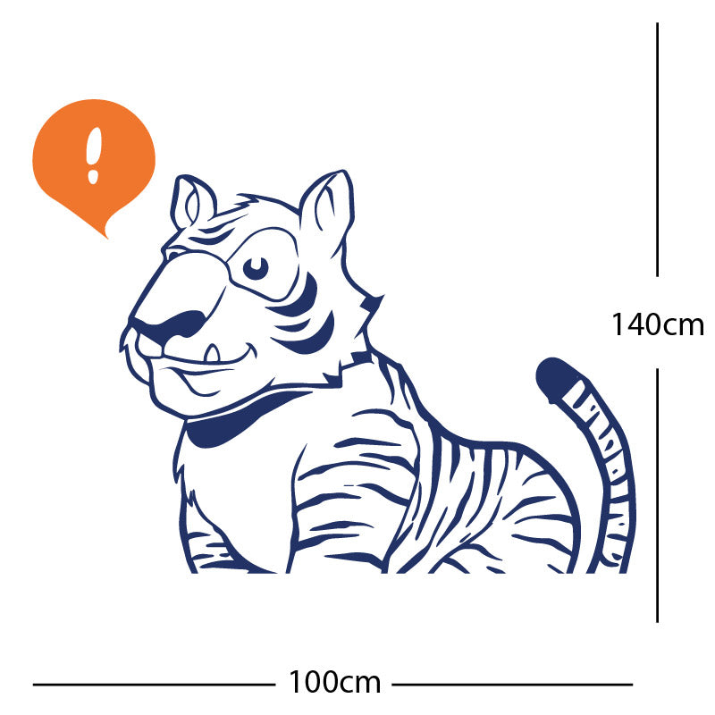 jungle tiger wall sticker