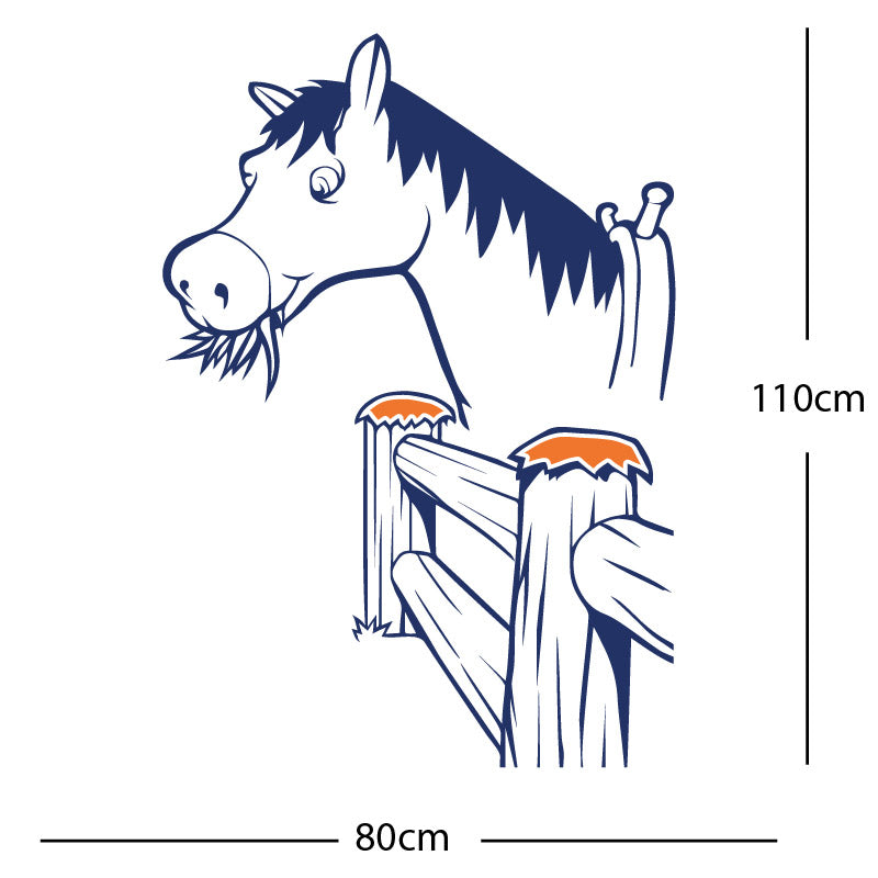 horse and gate wall sticker