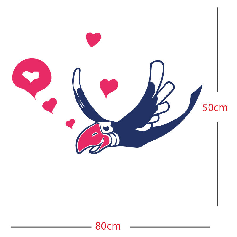 parrot pirate theme wall sticker