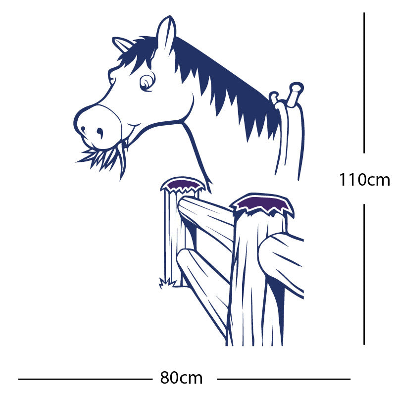 horse and gate wall sticker