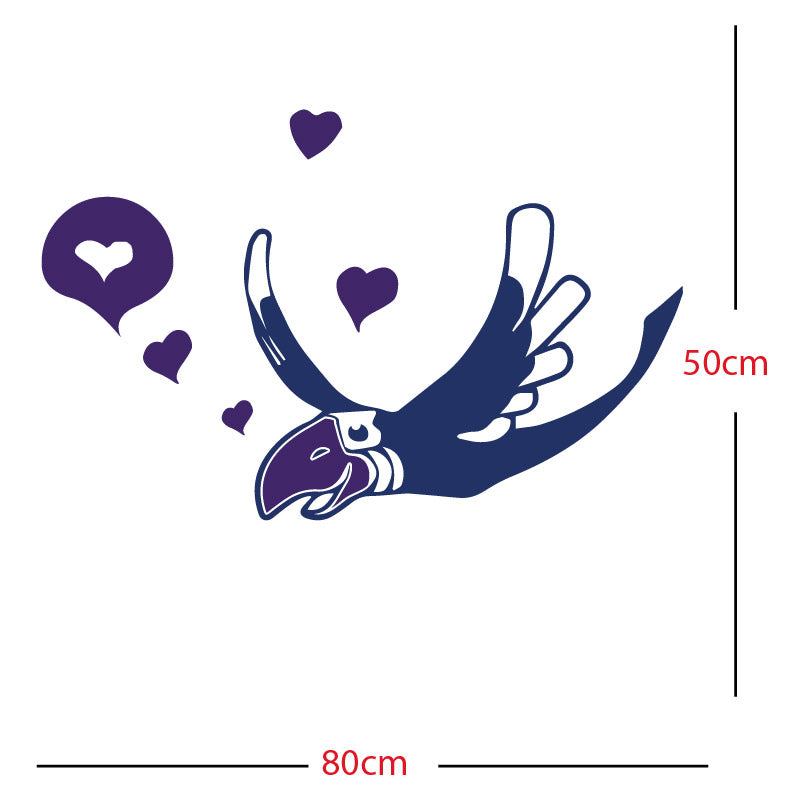 parrot pirate theme wall sticker