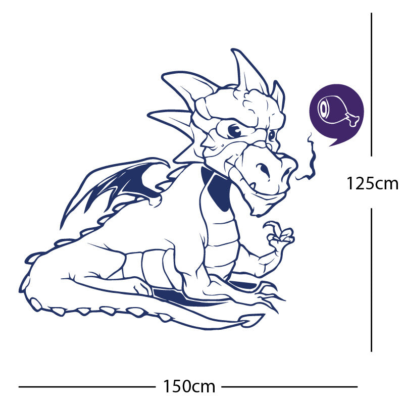 large dragon wall sticker