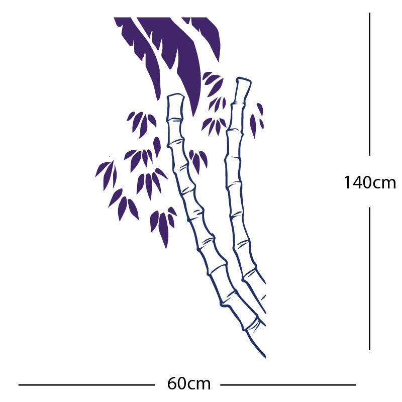 bamboo tree wall sticker